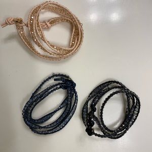 3 wrap bracelets. NWOT
